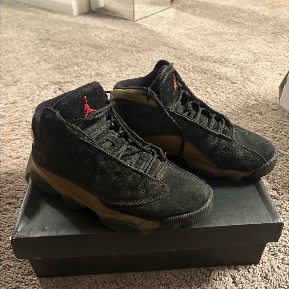 Jordan Black and Gold Sneakers